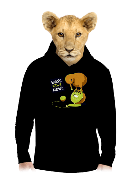 Kiwi detská mikina klokanka Black