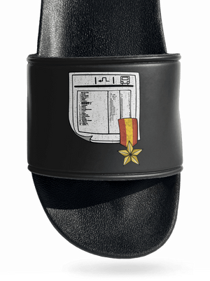 Cestovný poriadok šľapky Black