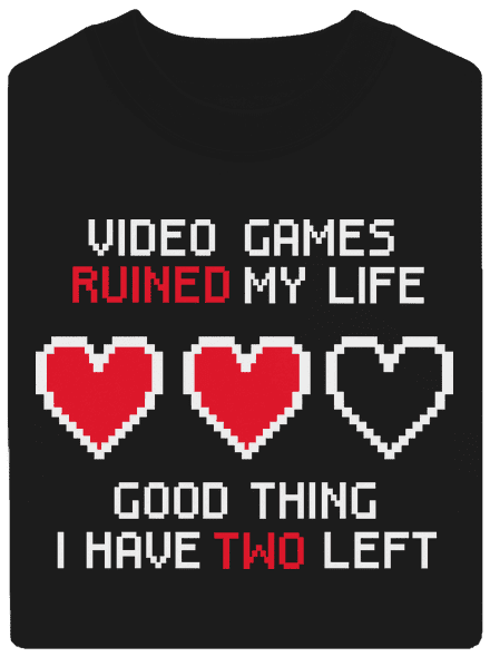 Video games unisex mikina bez kapucne Black