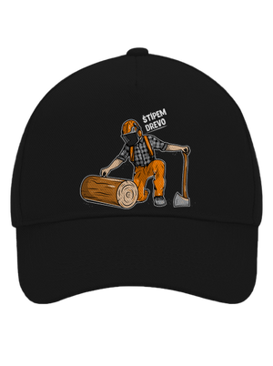 Drevorubač šiltovka baseballka Black