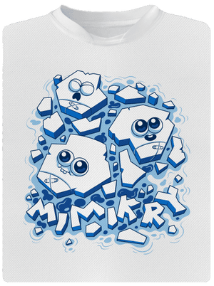 Ľadové mimikry pánske športové tričko White