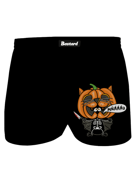 Halloweenská kočička pánske trenky Black