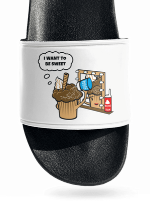 Sweet muffin šľapky White