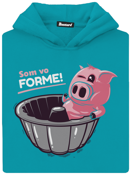 Vo forme detská mikina klokanka Hawaiian Blue