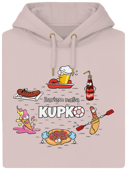 Slovenské kupko unisex mikina premium Rose Chalk