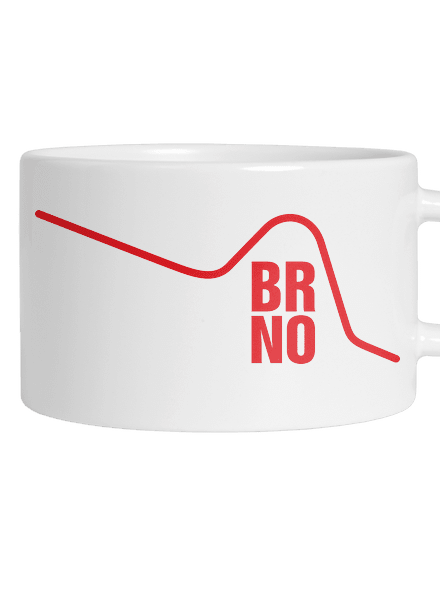 Brno hrnček makronka White