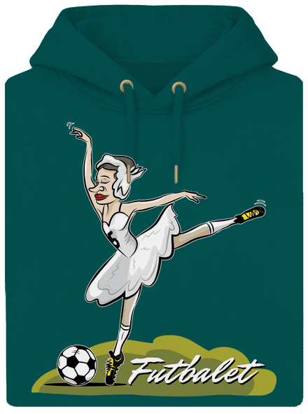 Futbalet unisex mikina premium Emerald Green