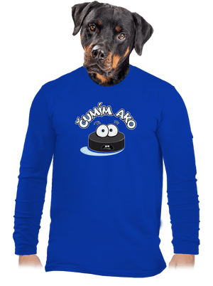 Čumím ako puk pánske dlhý rukáv Royal Blue