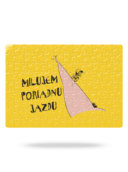 Milujem jazdu puzzle White