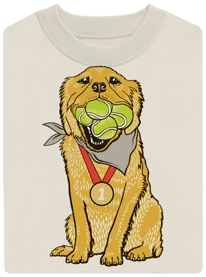 Zlatý retriever unisex mikina bez kapucne Off White