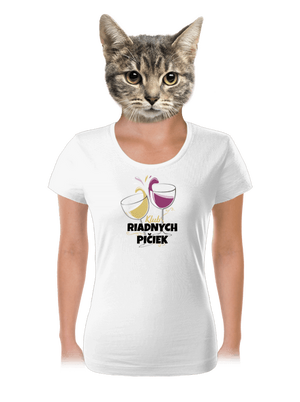 Klub riadnych pičiek dámske tričko White