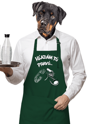 Hľadám tú pravú zástera Bottle Green