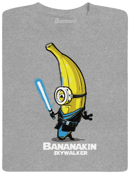 Bananakin Skywalker pánske tričko Sport Grey