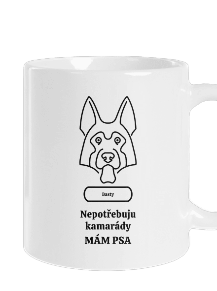 Nemôžem, mám psa klasický hrnček White