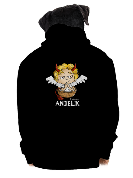 Anjelik pánska mikina na zips Black