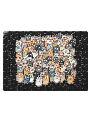 Nájdi čerta puzzle White