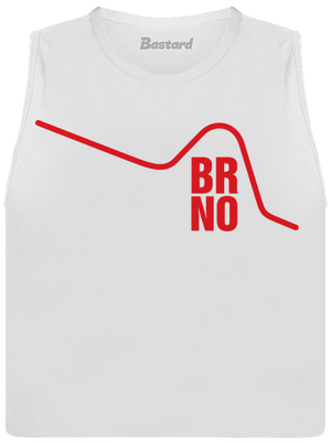 Brno dámske tielko voľné White