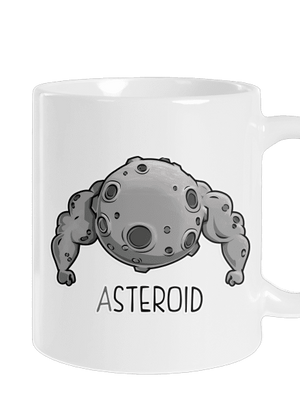 Asteroid klasický hrnček White