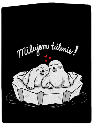 Milujem túlenie dámska mikina na zips Black