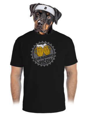 Klub riadnych pičov pánske športové tričko Black