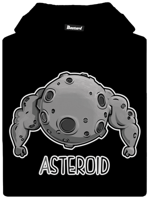 Asteroid detská mikina klokanka Black