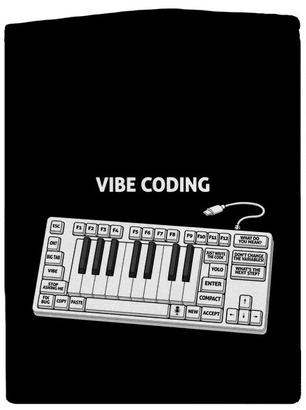 Vibe coding dámska mikina na zips Black