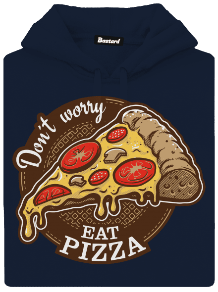 Pizza pánska mikina klokanka Navy