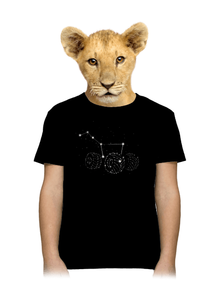 Veľký voz detské tričko Black