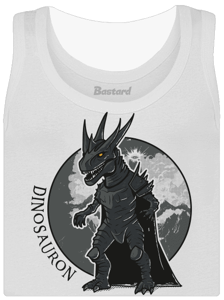Dinosauron dámske tielko klasické White
