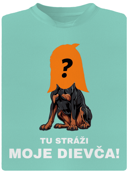 Tu strážim ja pánske športové tričko Mint Mal