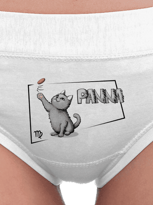 Mačací horoskop: Panna dámske nohavičky White