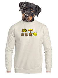 unisex mikina bez kapucne