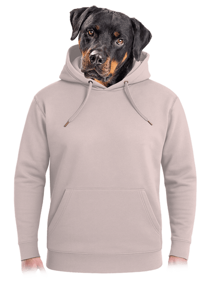 Bez potlače unisex mikina premium Rose Chalk
