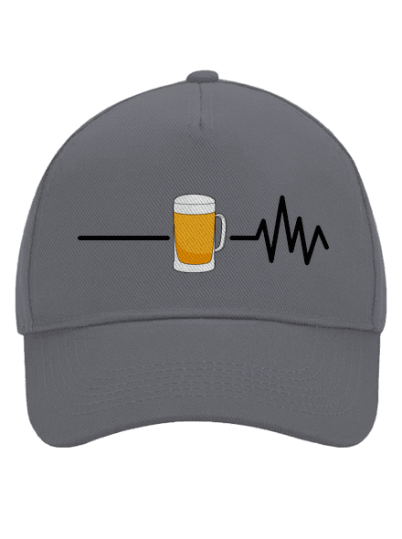 Beer help šiltovka baseballka Graphite grey