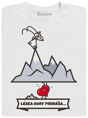 Láska hory prenáša detské tričko White
