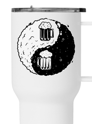 Jin Jang pivo termohrnček White