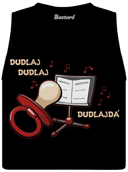 Dudlajdá dámske tielko voľné Black