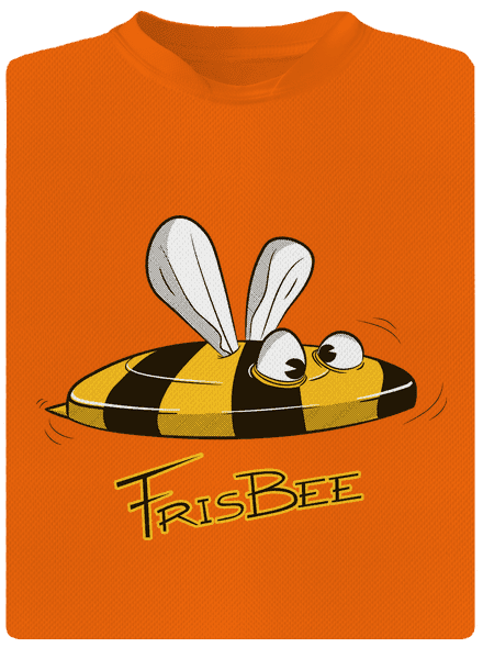 Frisbee detské športové tričko Neon Orange