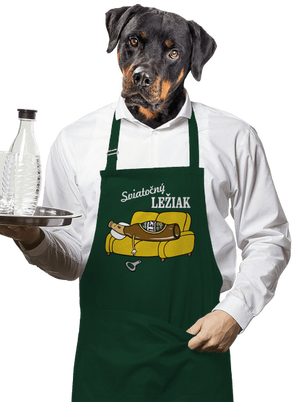 Sviatočný ležiak zástera Bottle Green