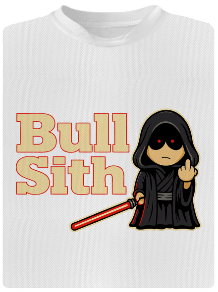 Bull sith pánske športové tričko White