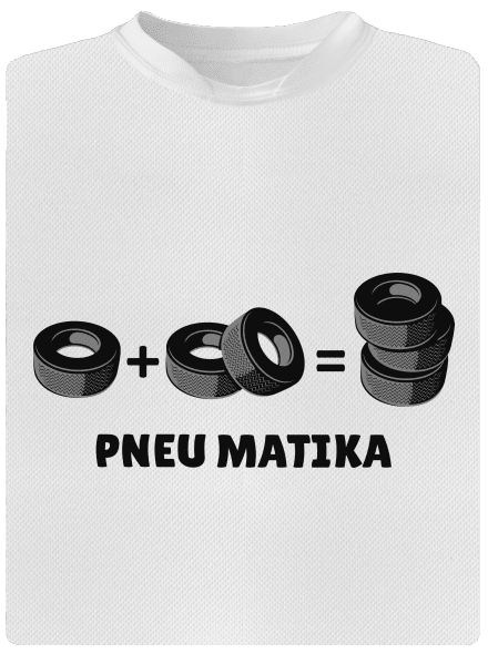 Pneu Matika detské športové tričko White
