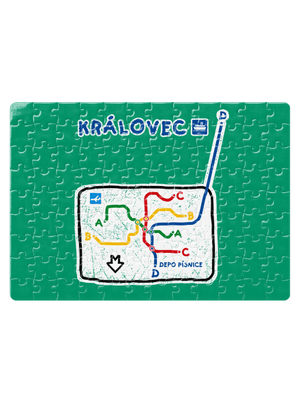 Metro Královec puzzle White