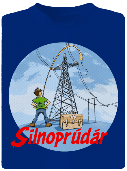 Silnoprúdár pánske športové tričko Royal Blue Mal