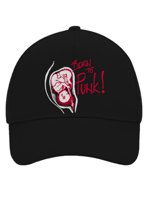 Born to punk šiltovka baseballka Black