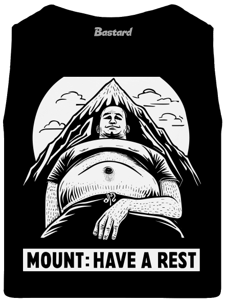 Mount have a rest pánske tielko Black