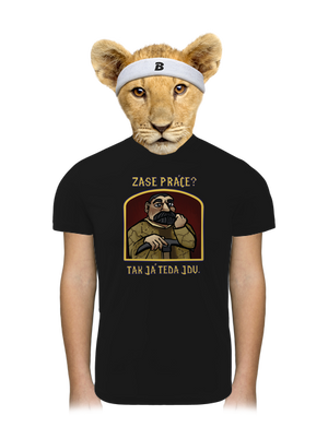 Zase práce? detské športové tričko Black