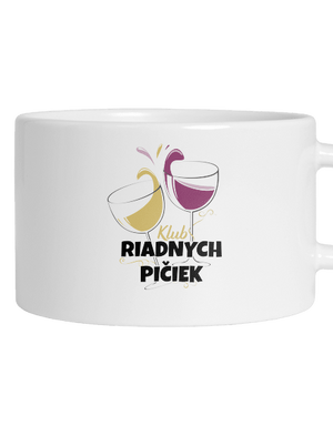 Klub riadnych pičiek hrnček makronka White