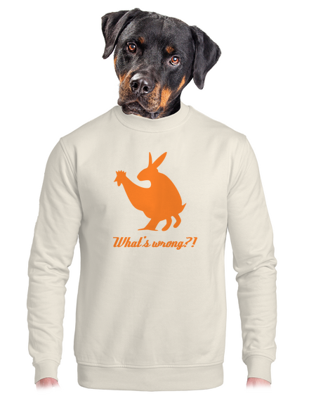 What's wrong unisex mikina bez kapucne Off White