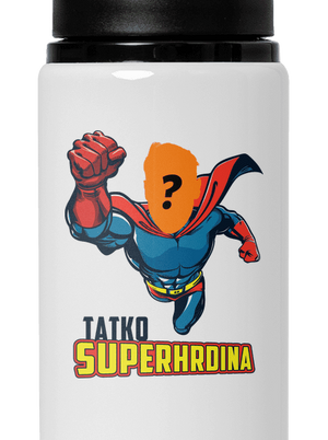 Tatko superhrdina flaša na vodu White