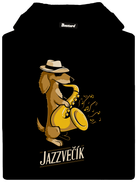 Jazzvečík dámska mikina klokanka Black